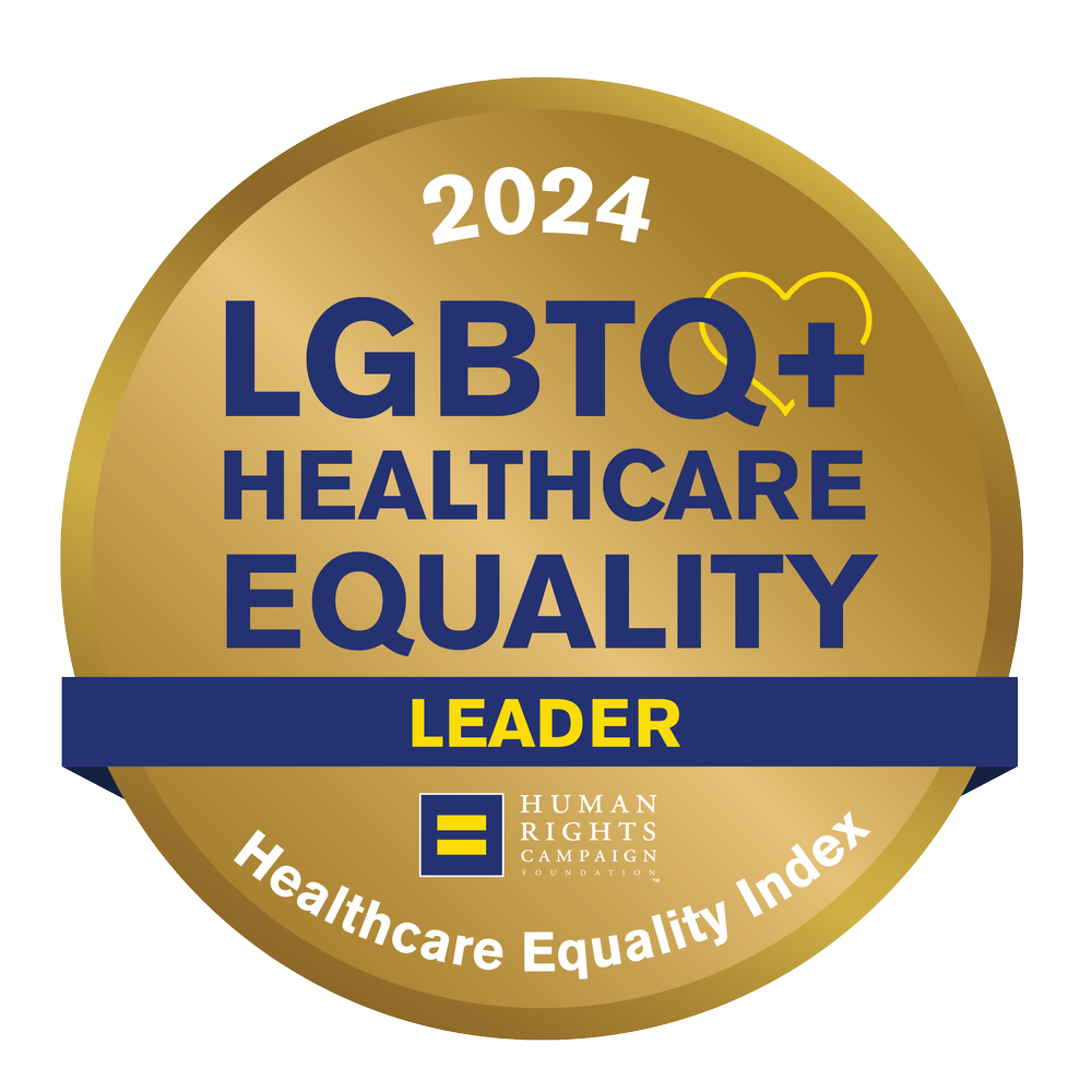 HEI 2024 LGBTQ+ Healthcare Equality Gold Leader logo