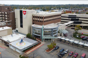 Unity Point Health-St. Luke's Hospital, Cedar Rapids overhead shot of hospital complex